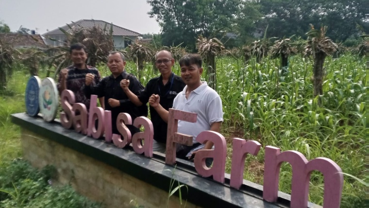 Biro Hukum dan DUI IPB University Cek Aset Lahan di Kebun Percobaan  Sindang Barang Bogor